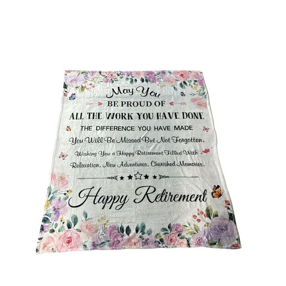 Women's Retirement Gift Bundle•Blanket-Tote-Wine Glass & More•Funny & Thoughtful - Picture 3 of 11